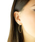 ფოტო #2 პროდუქტის Polished Tube Medium Hoop Earrings in Gold Vermeil, Created for Macy's