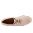 Softwalk Willis S1811-279 Womens Beige Canvas Lace Up Oxford Flats Shoes