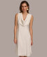 ფოტო #3 პროდუქტის Women's Cowlneck A-Line Dress