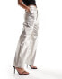 Фото #2 товара Sister Jane Deco metallic trousers in light gold