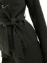 Vero Moda Tall tailored belted jacket co-ord in khaki