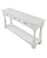 Фото #6 товара 63" Wood Console Table with Drawers & Shelf