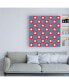 Фото #3 товара Beth Grove Stars and Stripes Dark Pattern I Canvas Art - 36.5" x 48"