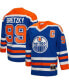Фото #1 товара Men's Wayne Gretzky Royal Edmonton Oilers Big and Tall 1986 Captain Patch Blue Line Player Jersey