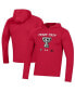 Фото #1 товара Men's and Women's Red Texas Tech Red Raiders 2023 On Court Bench Shooting Long Sleeve Hoodie T-shirt