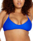 ფოტო #4 პროდუქტის Juniors' Simply Solid Scoop-Neck Bikini Top