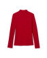 ფოტო #4 პროდუქტის Big Girls Long Sleeve Interlock Knit Polo with Picot Collar