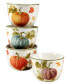 Фото #1 товара Autumn Harvest Ice Cream Bowl, Set of 4