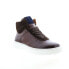 Фото #2 товара Bruno Magli Festa BM1FSTL1 Mens Brown Leather Lace Up Lifestyle Sneakers Shoes 7
