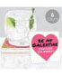 Фото #3 товара Be My Galentine - Funny Valentine's Day Party Decor - Drink Coasters - Set of 6