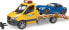 Bruder Bruder MB Sprinter car transporter with light & sound module, model vehicle (orange/blue, incl. Roadster)