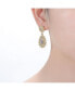 Фото #2 товара White Gold and 14K Gold Plated Sunny Array Cubic Zirconia Drop Earrings