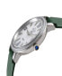 ფოტო #2 პროდუქტის Women's Genoa Green Leather Watch 36mm