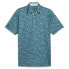 Фото #1 товара Puma Cloudspun Butterflies Short Sleeve Polo Shirt Mens Blue Casual 62448702