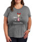 ფოტო #1 პროდუქტის Trendy Plus Size The Grinch Cindy-Lou Who Christmas Graphic T-shirt