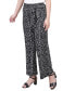Petite Cropped Pull On Pants with Sash