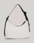 Tommy Jeans Essential Repeat Logo Shoulder Bag in White