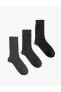 3'lü Soket Çorap Seti Basic Çok Renkli