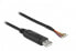 Фото #1 товара Переходник USB 2.0 Type-A к серийному порту RS-232 Delock Adapter cable 0.5 м - черный - 1 м - USB A - RS-232 - Мужской - Прямой
