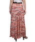 Plus Size Chiffon Maxi Skirt Peach Crayonfalduo, PL - фото #2