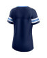 ფოტო #3 პროდუქტის Women's Navy Tennessee Titans Original State Lace-Up T-shirt