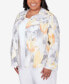 Plus Size Charleston Abstract Watercolor Jacket