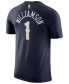 ფოტო #1 პროდუქტის Men's Zion Williamson Navy New Orleans Pelicans 2019,2020 Name & Number Performance T-shirt