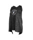 ფოტო #2 პროდუქტის Women's Black Las Vegas Raiders Plus Size Space Dye Active Tank Top