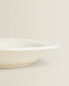 Фото #8 товара Earthenware soup plate with raised-design edge