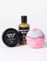 Фото #1 товара LUSH Big Night In Shower Gel, Body Lotion & Bath Bomb Bath Discovery Kit