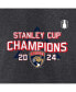 Фото #2 товара Men's Heather Charcoal Florida Panthers 2024 Stanley Cup Champions Schedule T-Shirt