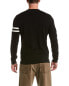 Фото #2 товара Loft 604 Breaking Stripe Crewneck Sweater Men's Black Xl