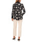 Фото #4 товара Women's Floral-Print Collared Top