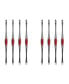 Фото #1 товара Set of 8 Stainless Steel and Silicone Picks