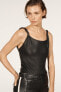 Фото #2 товара Contrast leather bodysuit - limited edition