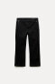 Zw collection flocked capri trousers