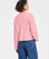 Фото #2 товара Women's Chunky-Knit Crewneck Sweater, Created for Macy's