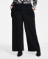 Фото #1 товара Trendy Plus Size High-Rise Wide-Leg Ponté-Knit Pants, Created for Macy's