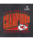 Фото #2 товара Men's Heather Charcoal Kansas City Chiefs Super Bowl LVIII Champions Roster Best Teammates T-shirt