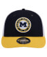 Фото #3 товара Men's Navy Michigan Wolverines Throwback Circle Patch 9FIFTY Trucker Snapback Hat