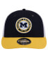 Men's Navy Michigan Wolverines Throwback Circle Patch 9FIFTY Trucker Snapback Hat