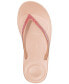 ფოტო #3 პროდუქტის Women's Iqushion Ombre Sparkle Flip-Flops