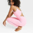 Фото #4 товара Women's Rib Full Length Bodysuit - All in Motion Pink S