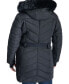 ფოტო #2 პროდუქტის Women's Plus Size Belted Faux-Fur-Trim Hooded Puffer Coat