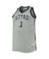 ფოტო #3 პროდუქტის Men's Allen Iverson Gray Georgetown Hoyas Big and Tall 1995-96 Replica Player Jersey