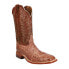 Фото #2 товара Tony Lama Chocolate Vintage Ostrich Square Toe Cowboy Mens Brown Casual Boots E