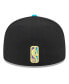 Фото #2 товара Men's Black, Turquoise Philadelphia 76ers Arcade Scheme 59FIFTY Fitted Hat