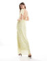 Pretty Lavish flutter sleeve maxi dress in sorbet botanic