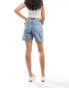 Фото #3 товара Monki Elfie regular fit denim shorts in midwash blue