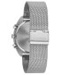 ფოტო #5 პროდუქტის Men's Chronograph Stainless Steel Mesh Bracelet Watch 40mm Box Set